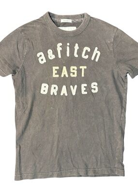 Abercrombie Kids Brown Graphic Tee Medium Y2K Vintage Look